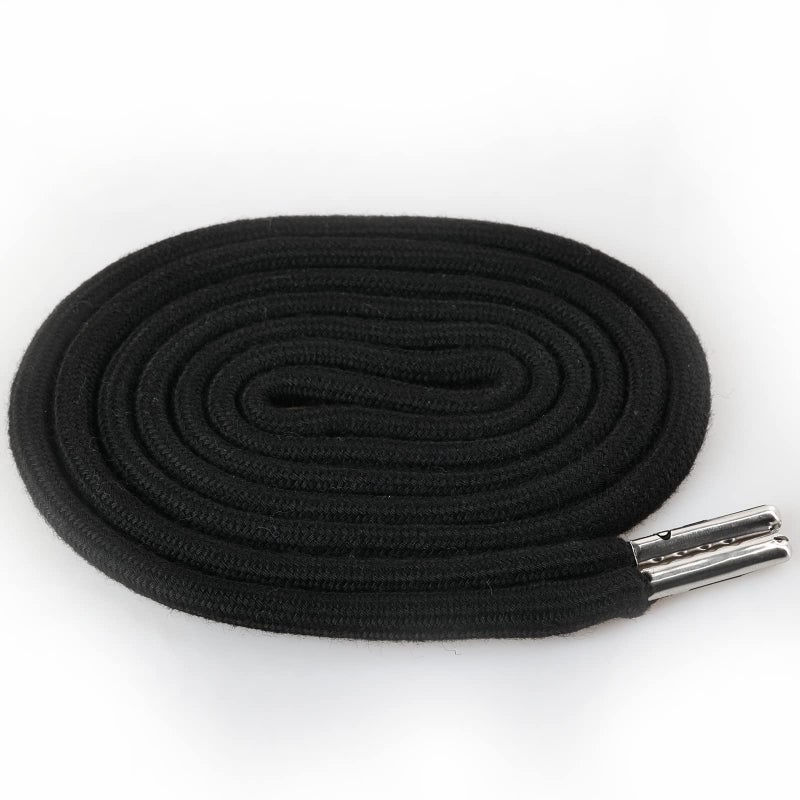 Anjpuy 4 Pieces 53 Inches Drawstring Cords Replacement Drawstrings with Easy Threader for Sweatpants Shorts Pants Hoodies(Black) - Image 2